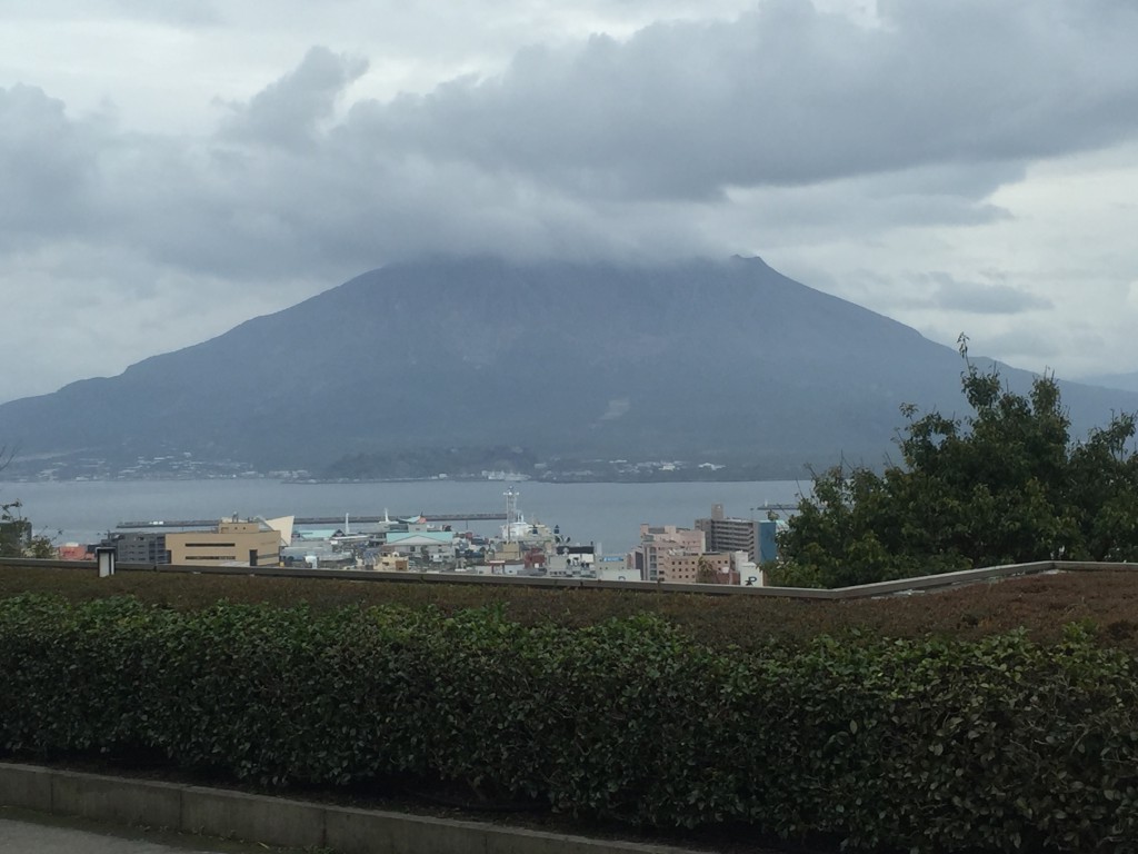 ホテルから見える『桜島』