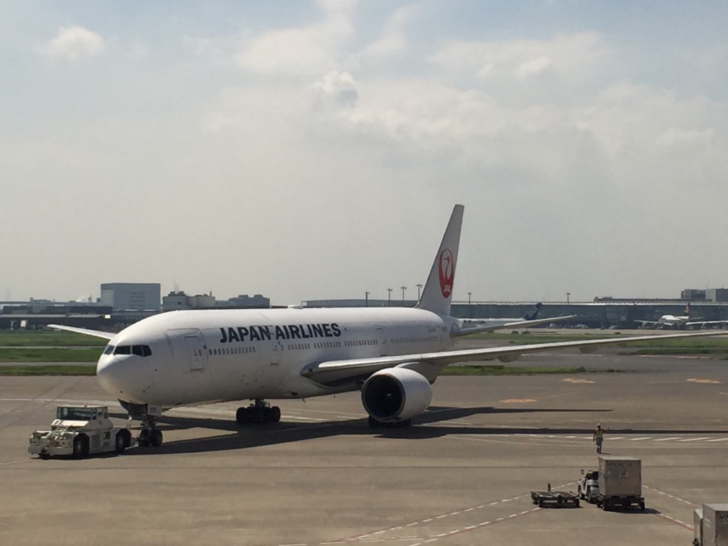 本当に天気がいい羽田空港です。